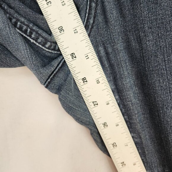 Democracy Ab Technology Skinny Ankle Jeans Women's 8 Denim Mid Rise Dark Wash - Picture 5 of 9